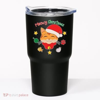Meowy Christmas Cute Cat Tumbler