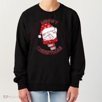 Meowy Christmas Emblem Women's Sweatshirt thumb 0