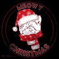Meowy Christmas Emblem Women's Hoodie thumb 2