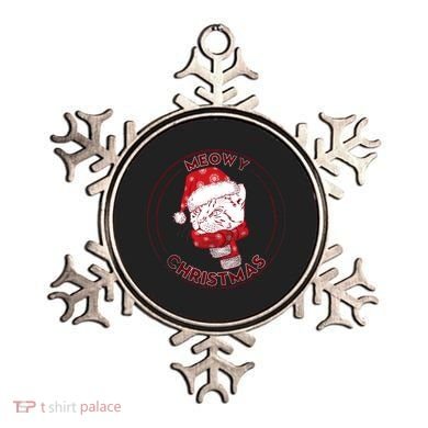 Meowy Christmas Emblem Ornament