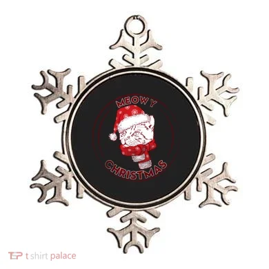 Meowy Christmas Emblem Ornament