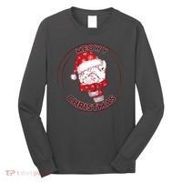 Meowy Christmas Emblem Long Sleeve Shirt thumb 0