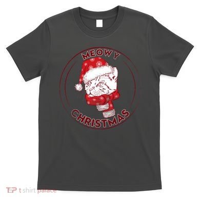 Meowy Christmas Emblem T-Shirt