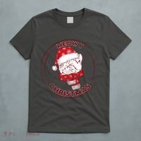 Meowy Christmas Emblem T-Shirt thumb 5