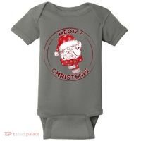Meowy Christmas Emblem Baby Bodysuit thumb 0