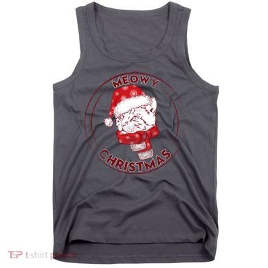 Meowy Christmas Emblem Tank Top