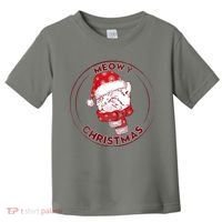 Meowy Christmas Emblem Toddler T-Shirt thumb 0