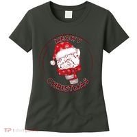 Meowy Christmas Emblem Women's T-Shirt thumb 0