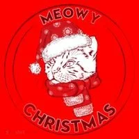 Meowy Christmas Emblem Santa Hat thumb 1