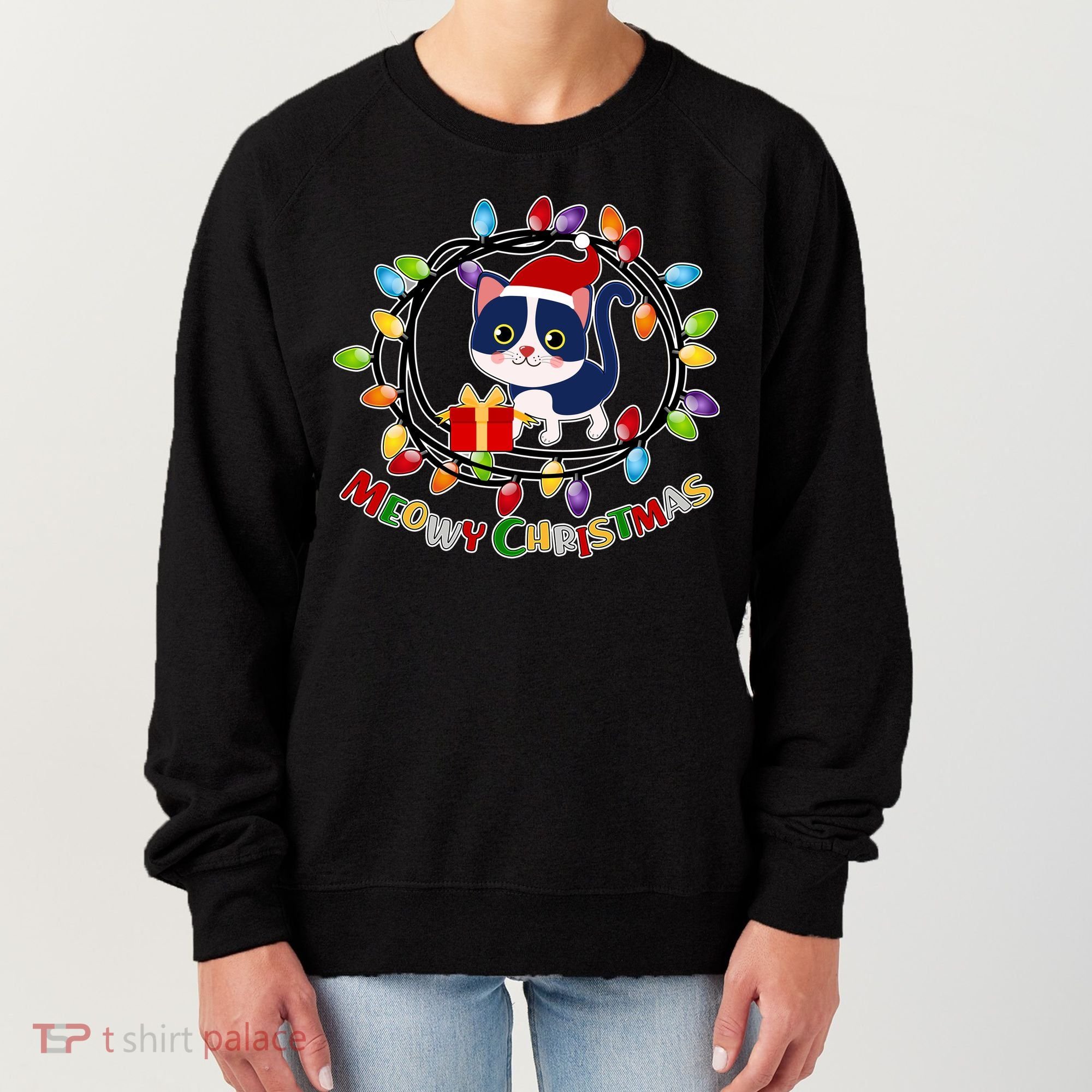 Meowy Christmas Kitty Women's Sweatshirt