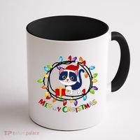 Meowy Christmas Kitty Coffee Mug thumb 1