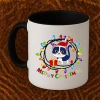 Meowy Christmas Kitty Coffee Mug thumb 2