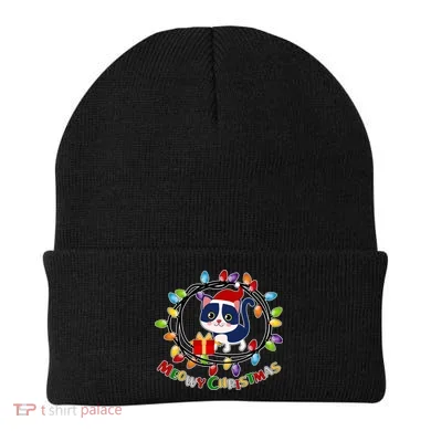 Meowy Christmas Kitty Beanie