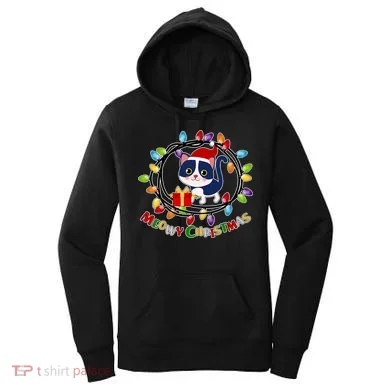 Meowy Christmas Kitty Women's Hoodie