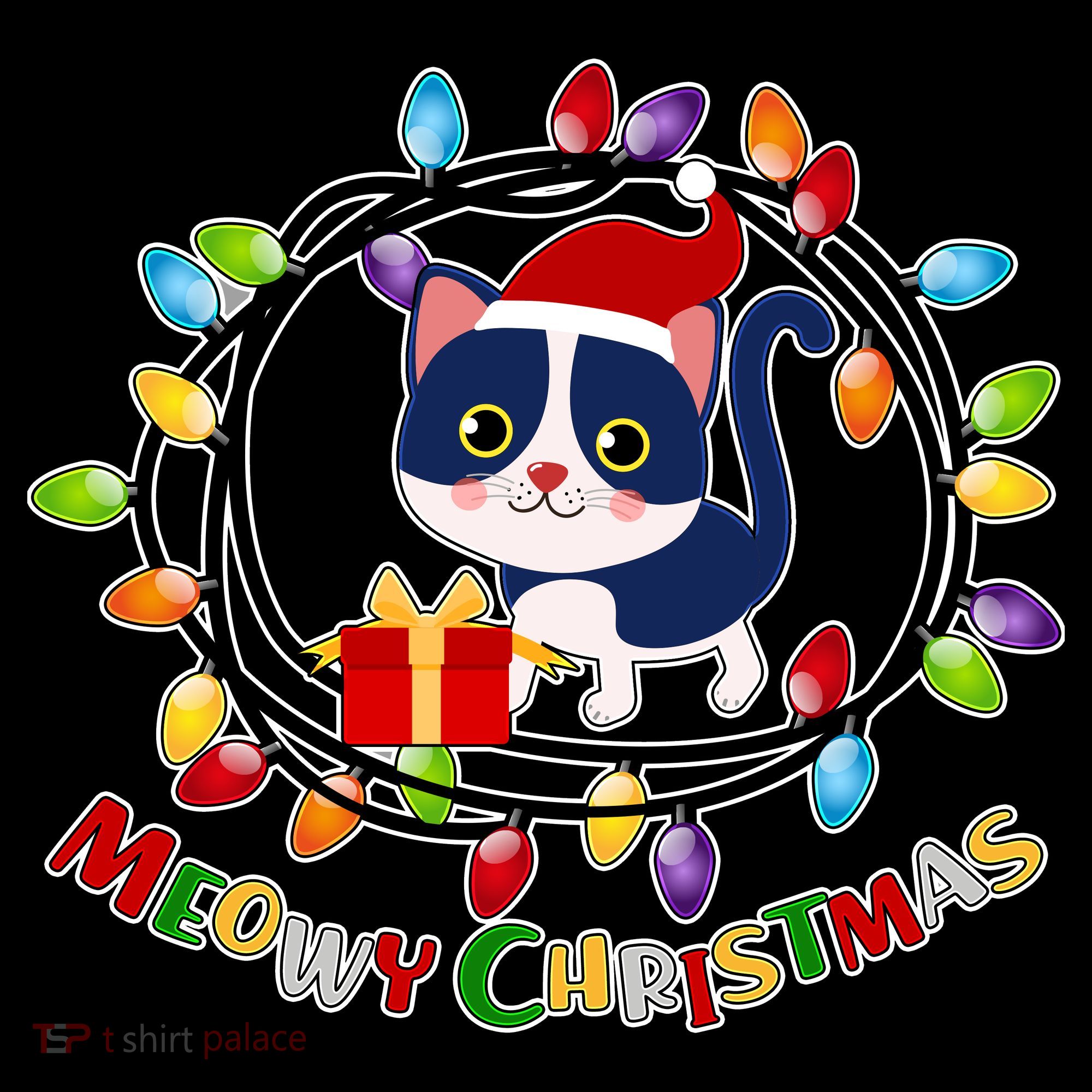 Meowy Christmas Kitty Ornament