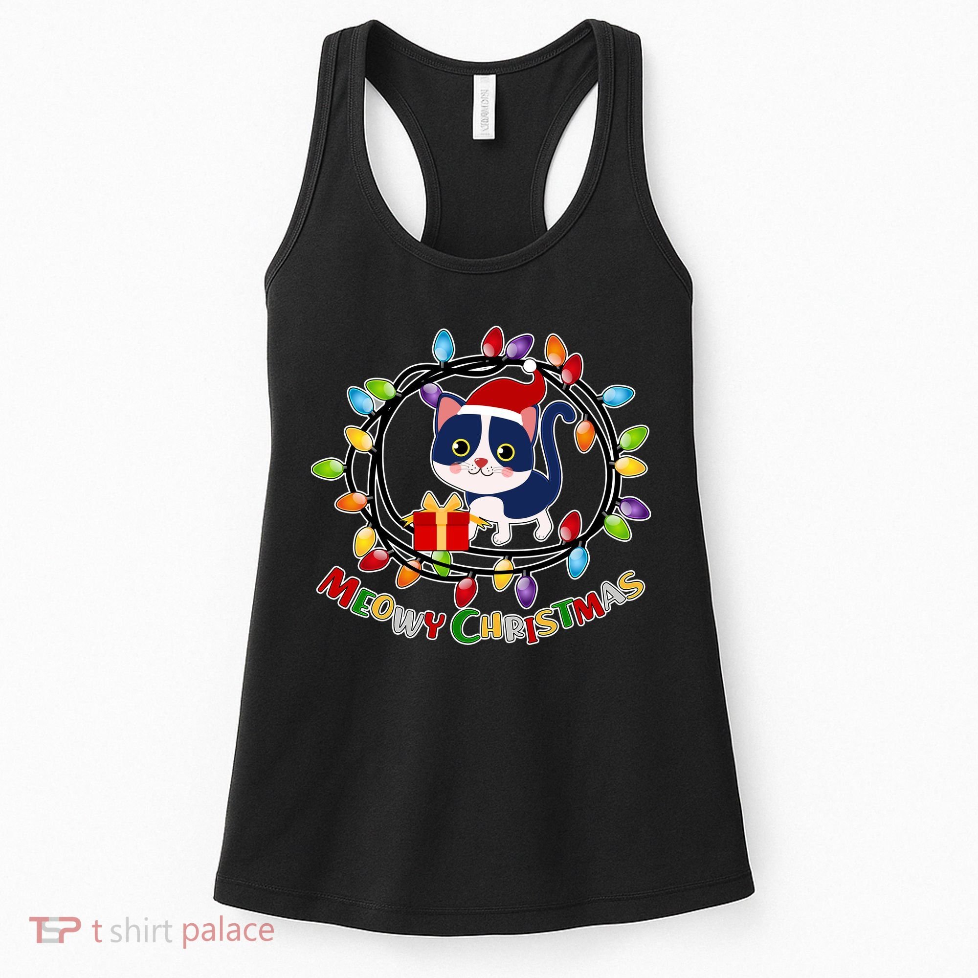 Meowy Christmas Kitty Women's Tank Top