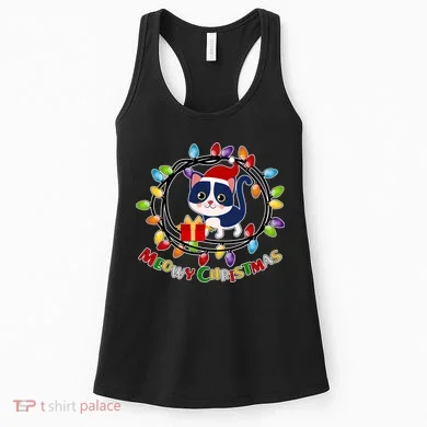 Meowy Christmas Kitty Women's Tank Top
