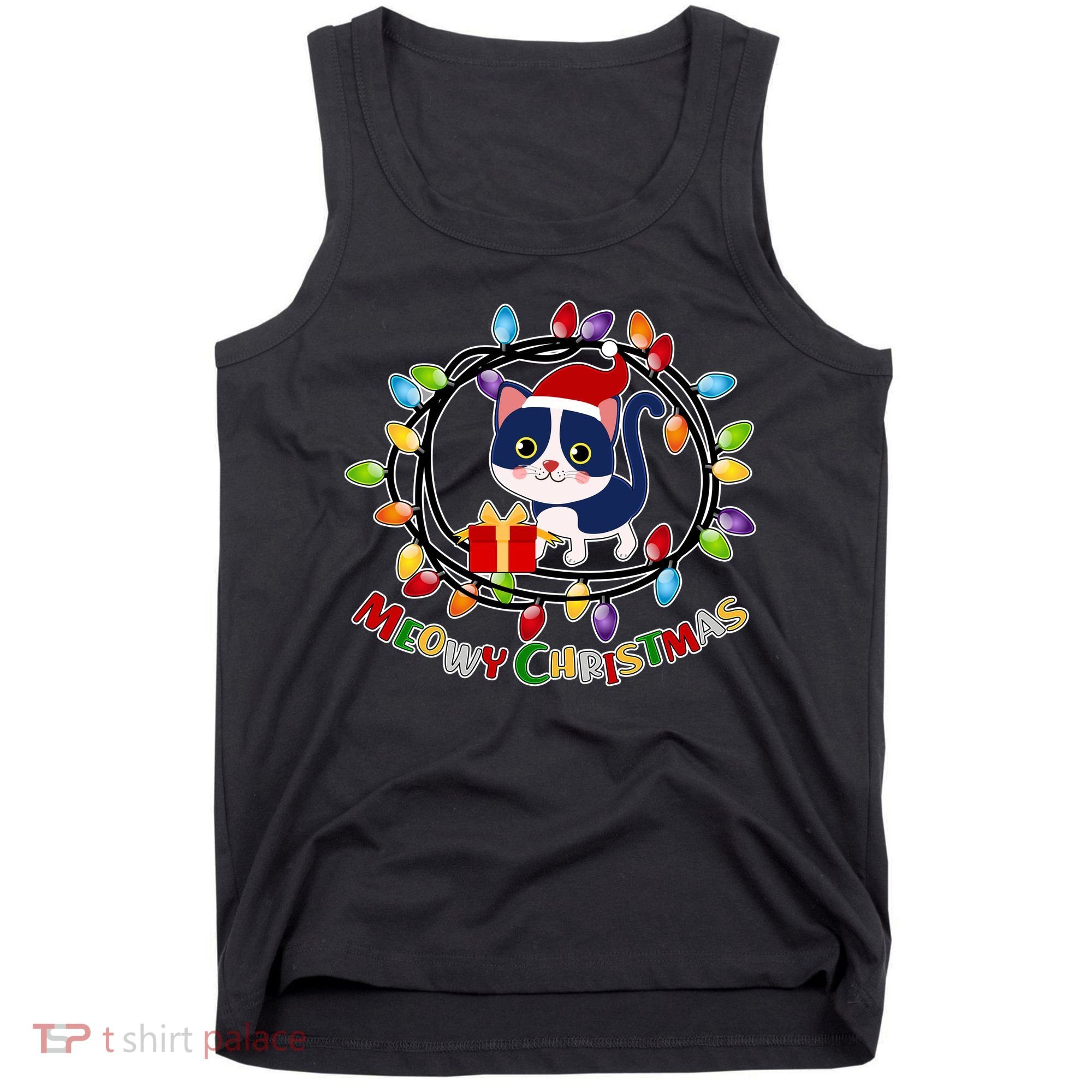 Meowy Christmas Kitty Tank Top
