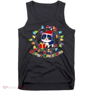 Meowy Christmas Kitty Tank Top