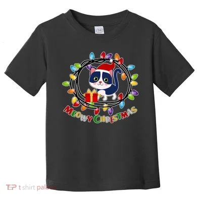 Meowy Christmas Kitty Toddler T-Shirt