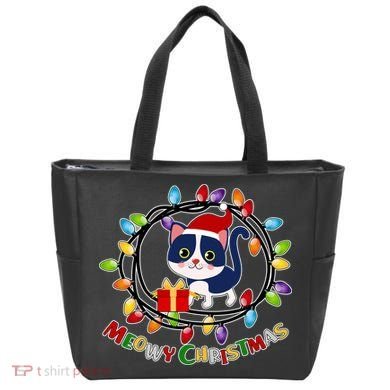 Meowy Christmas Kitty Tote Bag
