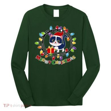 Meowy Christmas Kitty Long Sleeve Shirt