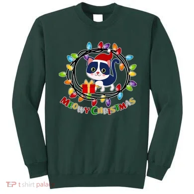Meowy Christmas Kitty Sweatshirt