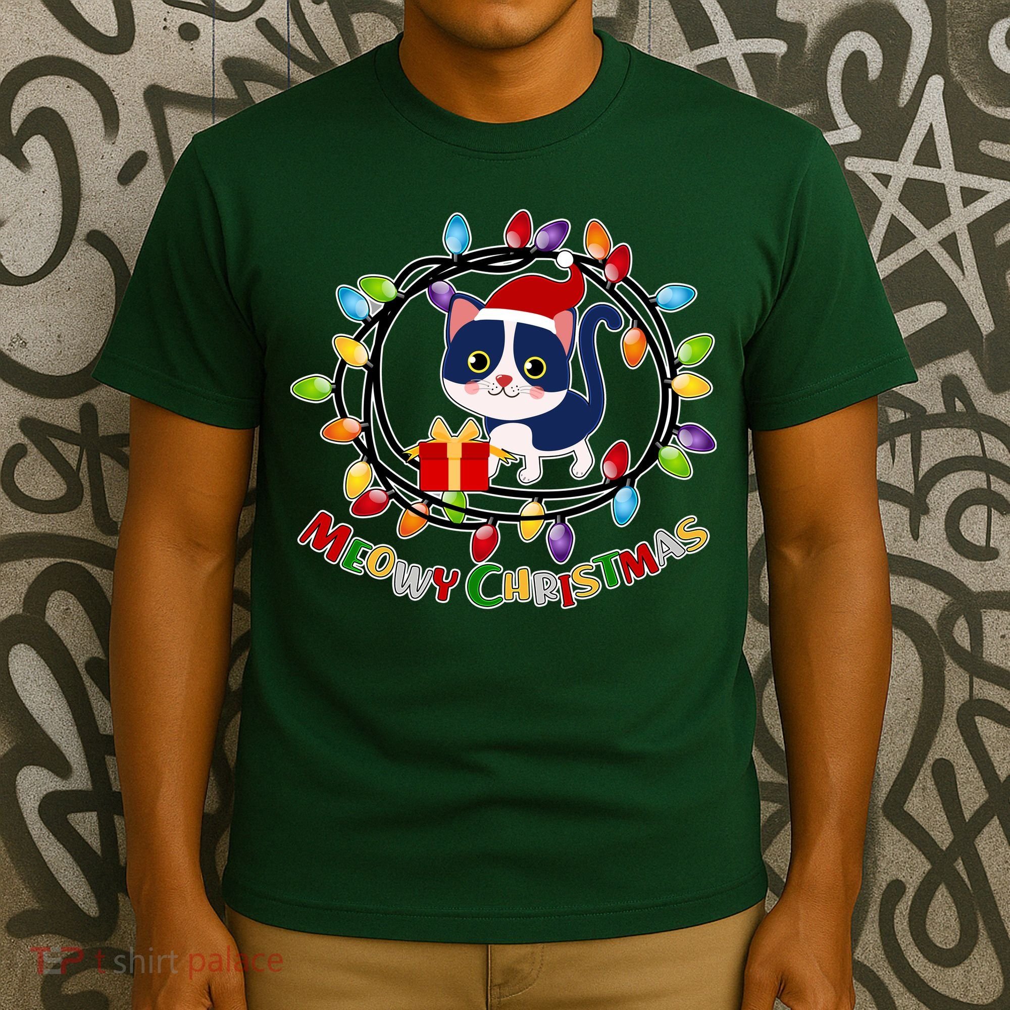 Meowy Christmas Kitty T-Shirt