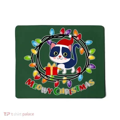 Meowy Christmas Kitty Mousepad