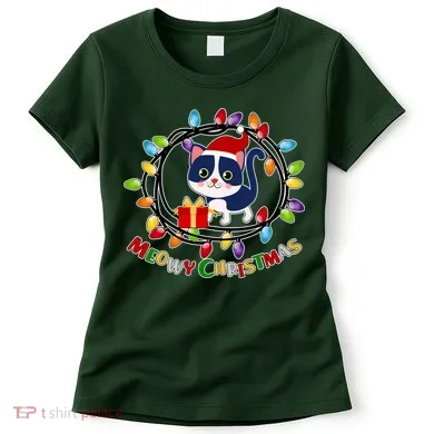 Meowy Christmas Kitty Women's T-Shirt