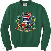 Meowy Christmas Kitty Kids Sweatshirt thumb 0