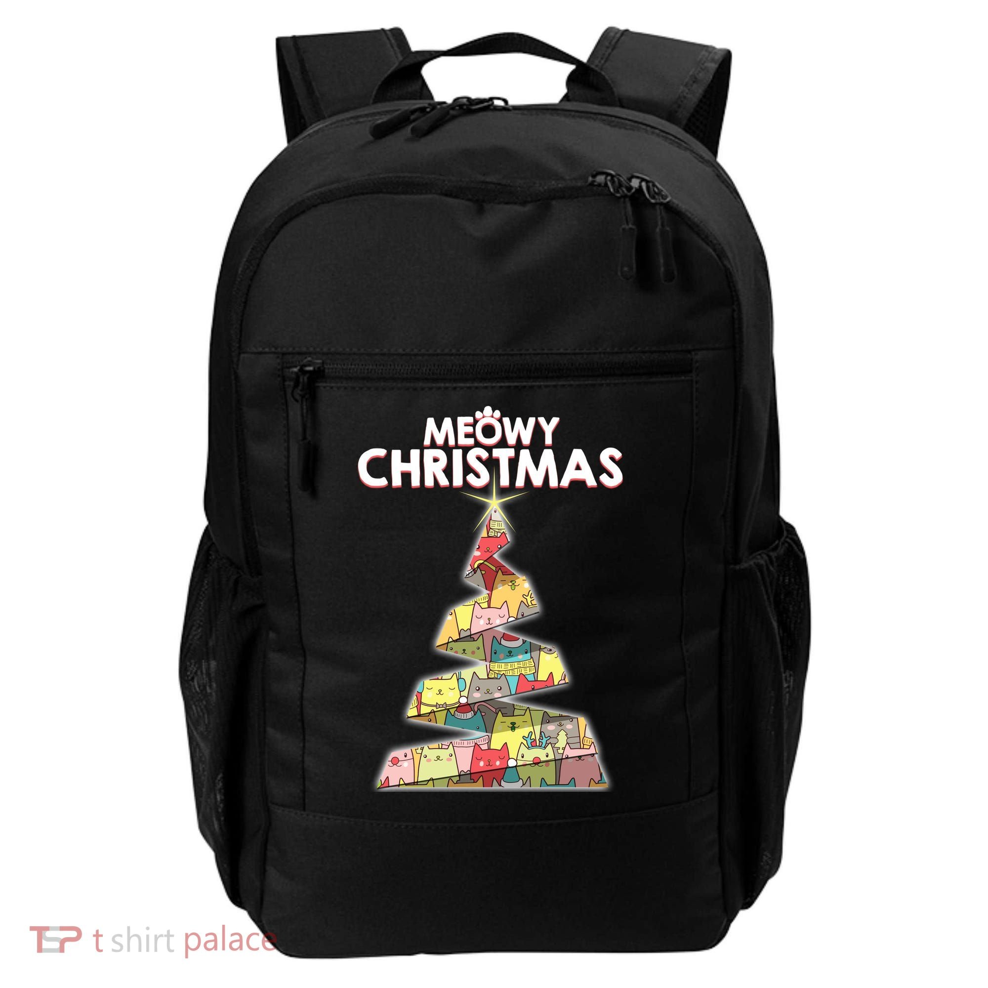 Meowy Christmas Tree For Cat Lovers Backpack