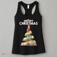 Meowy Christmas Tree For Cat Lovers Women's Tank Top thumb 3
