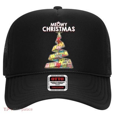 Meowy Christmas Tree For Cat Lovers Hat