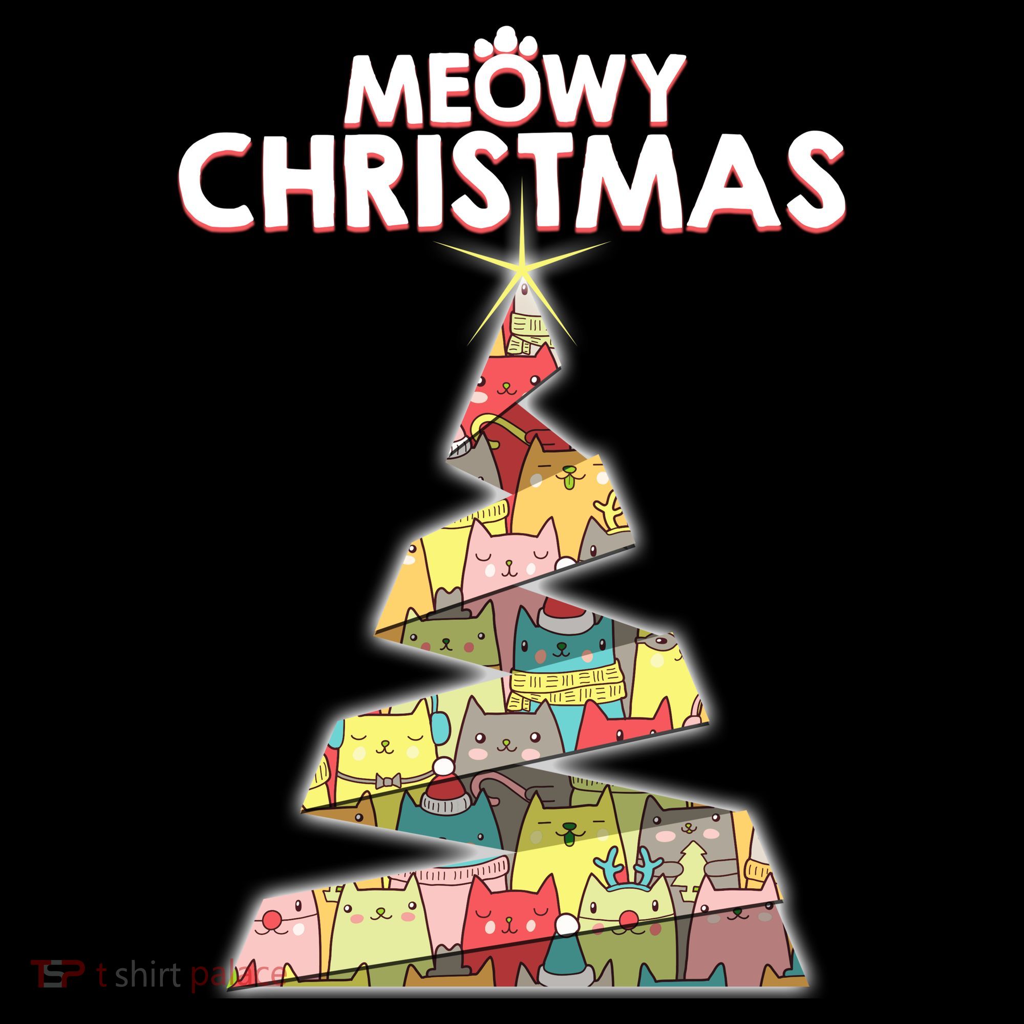 Meowy Christmas Tree For Cat Lovers Visor