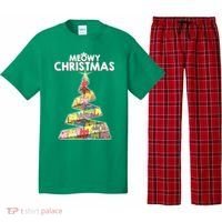 Meowy Christmas Tree For Cat Lovers Pajama Set thumb 0