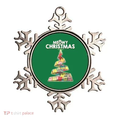 Meowy Christmas Tree For Cat Lovers Ornament