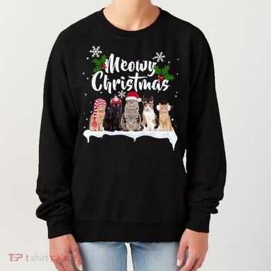 Meowy Christmas Winter Cats Women's Sweatshirt