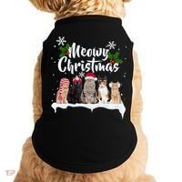 Meowy Christmas Winter Cats Doggie Tank thumb 0