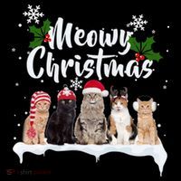 Meowy Christmas Winter Cats Bucket Hat thumb 4