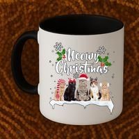 Meowy Christmas Winter Cats Coffee Mug thumb 2