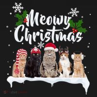 Meowy Christmas Winter Cats Pajama Set thumb 2
