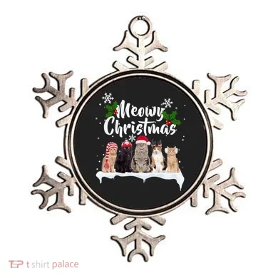 Meowy Christmas Winter Cats Ornament