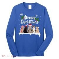 Meowy Christmas Winter Cats Long Sleeve Shirt thumb 0