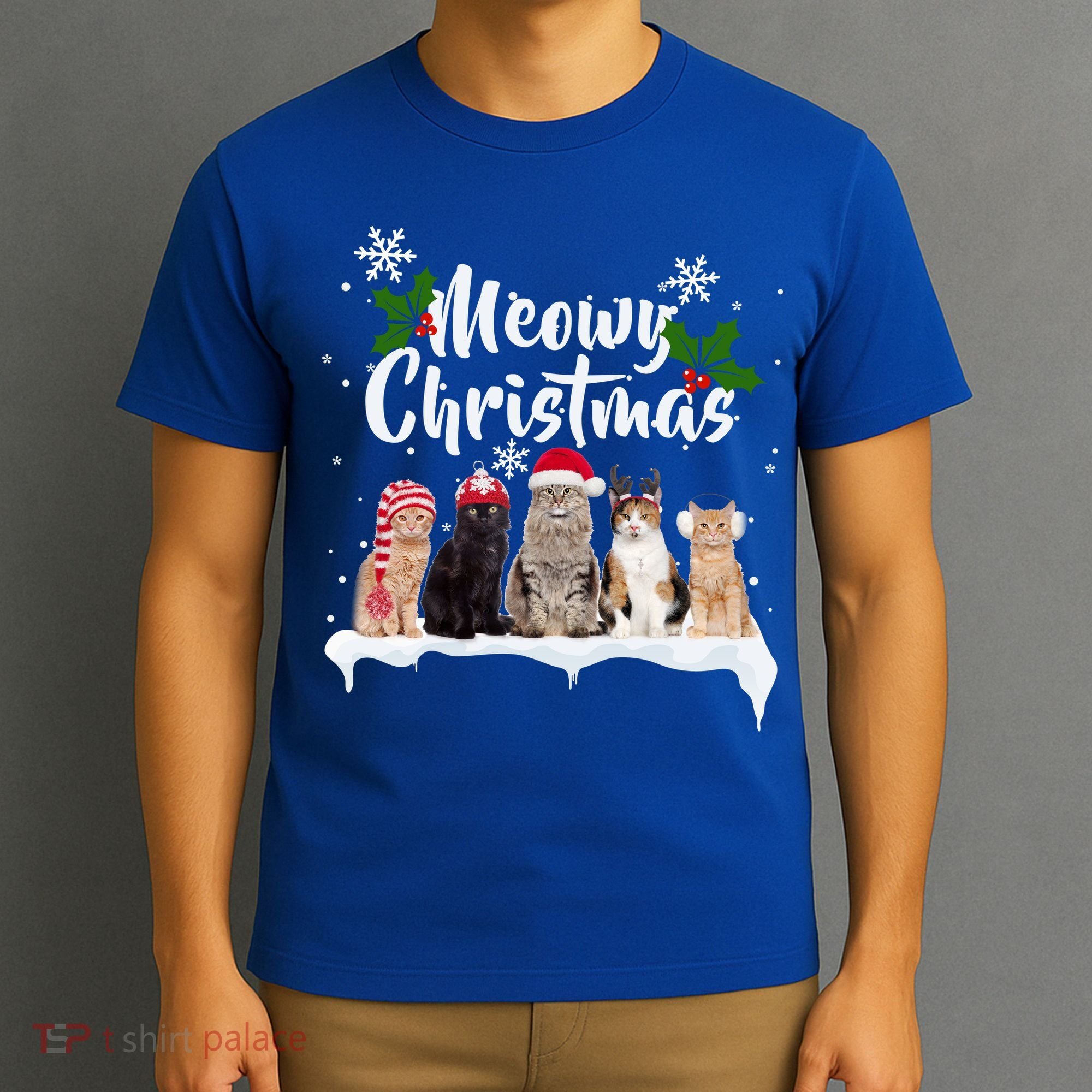 Meowy Christmas Winter Cats T-Shirt