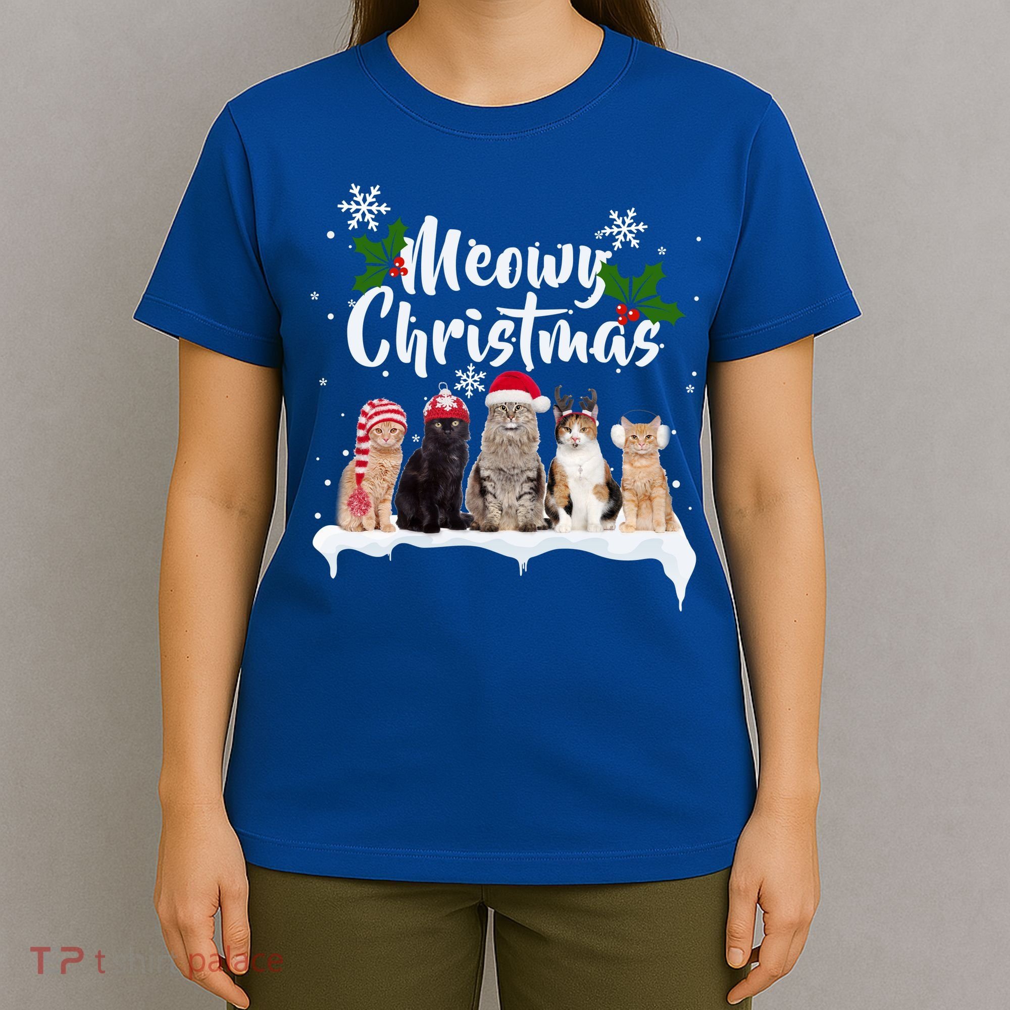 Meowy Christmas Winter Cats T-Shirt