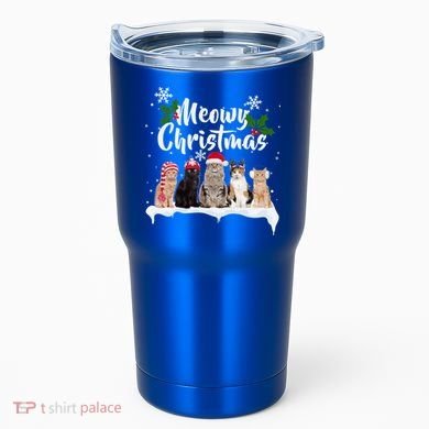 Meowy Christmas Winter Cats Tumbler