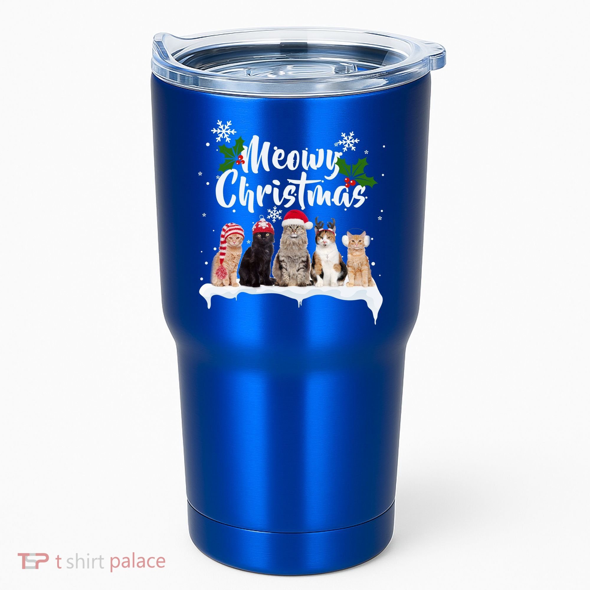 Meowy Christmas Winter Cats Tumbler