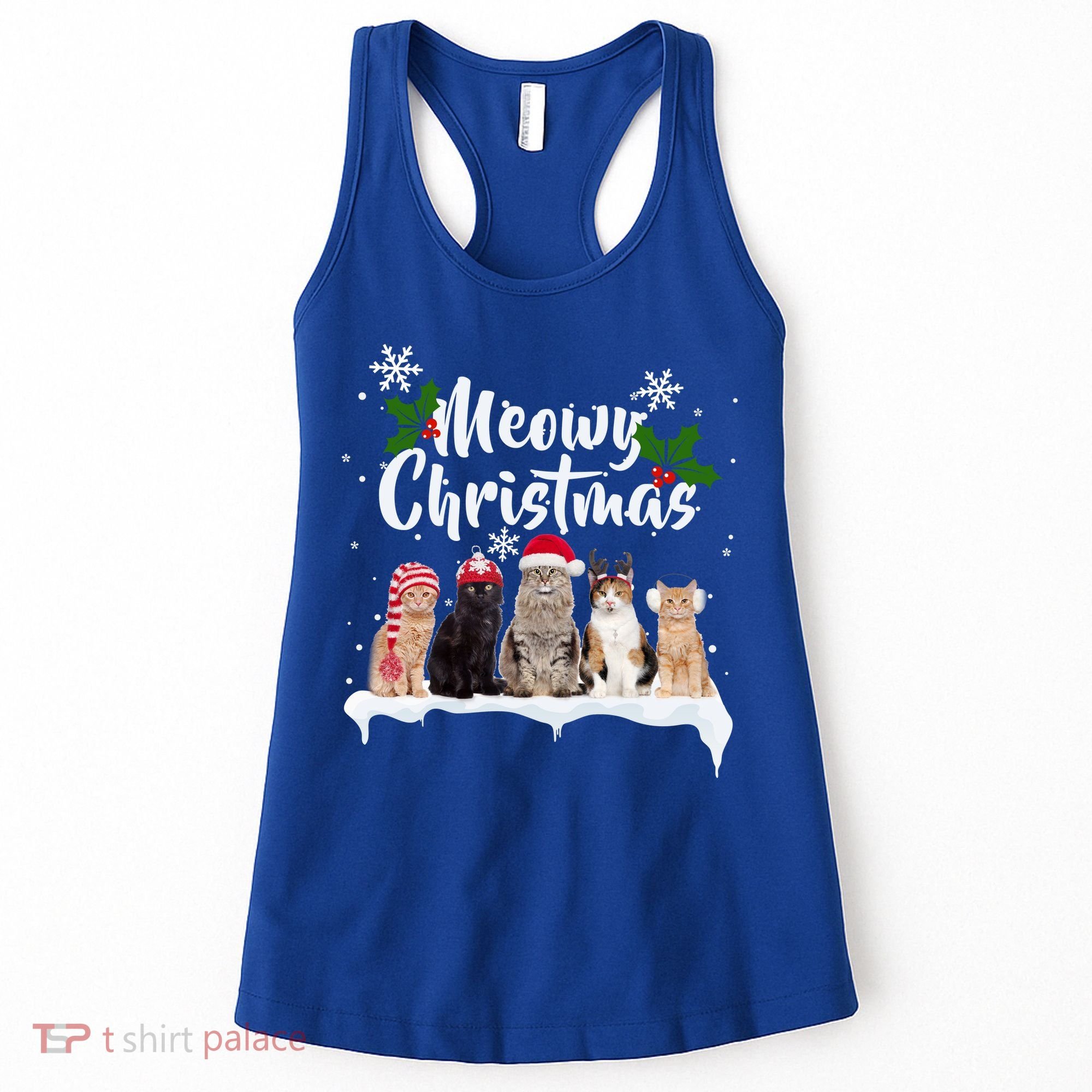 Meowy Christmas Winter Cats Women's Tank Top