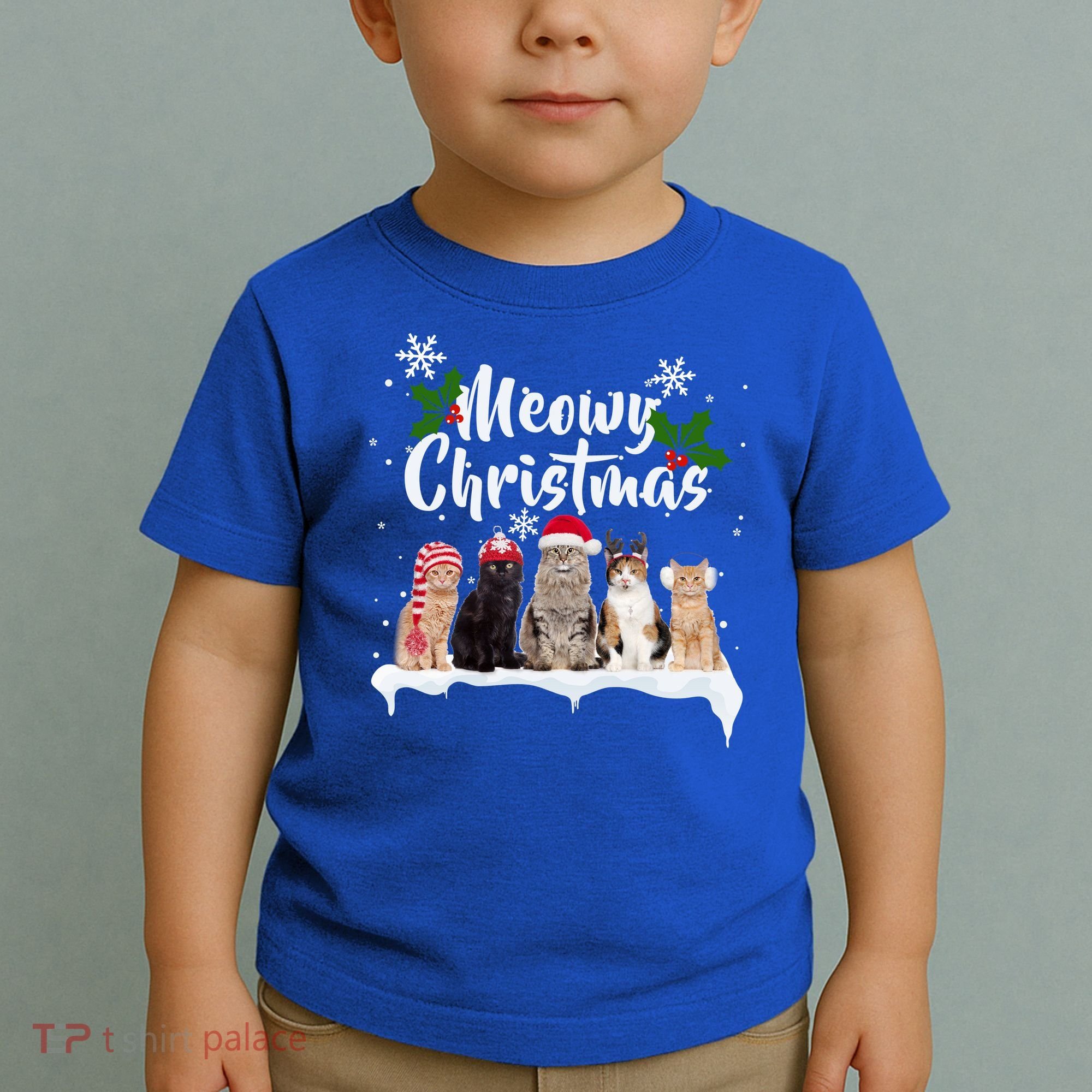 Meowy Christmas Winter Cats Toddler T-Shirt